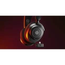 SteelSeries Arctis Nova 7 Wireless Noise Canceling Bluetooth Stereo Gaming Over-the-Ear Headset, Black (61553)