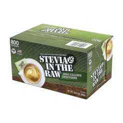 Stevia In The Raw Artificial Sweeteners, 800/Box (220-00441)