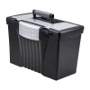 Storex File Storage Box with Organizer Lid, Letter/Legal Size, Black (61510U01C)