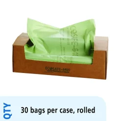 Stout EcoSafe-6400 64 Gallon Compostable Industrial Trash Bag, 48