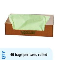 Stout EcoSafe-6400 -48 Gallon Industrial Trash Bag, 42