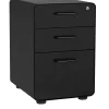 Stow 3-Drawer File Cabinet, Black