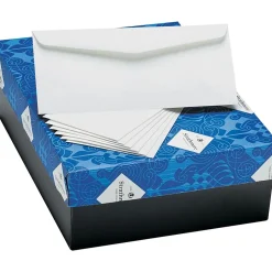 Strathmore 25% Cotton Business Envelopes, Natural White, 4.125" X 9.5", 500/Box (STTM27565)