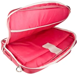 SumacLife 14 Inch Business Messenger Briefcase Laptop Case, Pink (PT_NBKLEA734_W1)