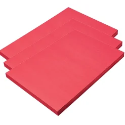 SunWorks 12" x 18" Construction Paper, Holiday Red, 100 Sheets/Pack, 3 Packs/Bundle (PAC9908-3)