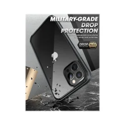 SUPCASE Unicorn Beetle Black Edge Clear Bumper Case for iPhone 13 Pro (SUP-iPhone2021Pro-6.1-Edge-Black)