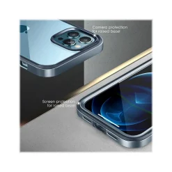 SUPCASE Unicorn Beetle Blue Edge with Screen Protector Case for iPhone 13 Pro Max (SUP-iPhone2021-6.7-EdgePro-SP-Cerulean)