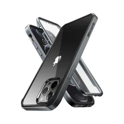 SUPCASE Unicorn Beetle Black Edge with Screen Protector Clear Case for iPhone 13 Pro (SUP-iPhone2021Pro-6.1-EdgePro-SP-Black)