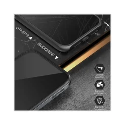 SUPCASE Unicorn Beetle Black Edge with Screen Protector Clear Case for iPhone 13 Pro (SUP-iPhone2021Pro-6.1-EdgePro-SP-Black)