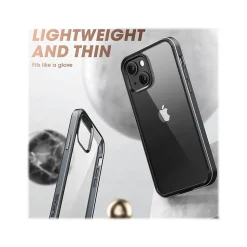 SUPCASE Unicorn Beetle Black Edge with Screen Protector Clear Case for iPhone 13 (SUP-iPhone2021-6.1-EdgePro-SP-Black)