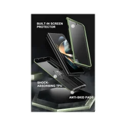 SUPCASE Unicorn Beetle Dark Green Kickstand Case for Samsung Galaxy Z Fold4 (SUP-Galaxy2022-ZFold4-5G-Unicorn-SP-Guld)