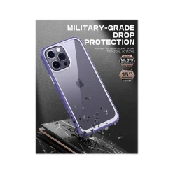 SupCase Unicorn Beetle Deep Purple Slim Case for iPhone 14 Pro Max (SUP-iPhone2022Pro-6.7-UBStyle-Mauve)