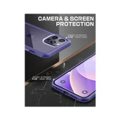 SupCase Unicorn Beetle Deep Purple Slim Case for iPhone 14 Pro Max (SUP-iPhone2022Pro-6.7-UBStyle-Mauve)