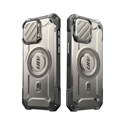 SUPCASE Unicorn Beetle MAG XT Rugged Case for iPhone 15 Pro, Shock-Absorbing, Titan Gray