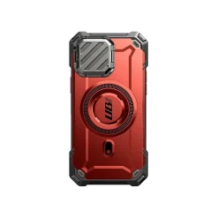 SUPCASE Unicorn Beetle MAG XT Rugged Case for iPhone 15 Pro, Shock-Absorbing, Metallic Red