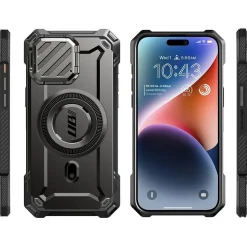 SUPCASE Unicorn Beetle MAG XT Rugged Case for iPhone 15 Pro Max, Shock-Absorbing, Black (SPH23MX67MGXTBK)