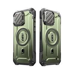 SUPCASE Unicorn Beetle MAG XT Rugged Case for iPhone 15 Pro, Shock-Absorbing, Dark Green