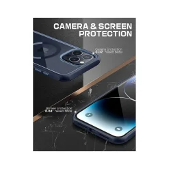 SupCase Unicorn Beetle MAG MagSafe Phone Case for iPhone 15 Pro Max, Blue (SUP-iPhone2023Max-6.7-UBMag-Navy)