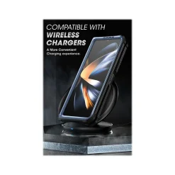 SUPCASE Unicorn Beetle Metallic Blue Kickstand Case for Samsung Galaxy Z Fold4 (SUP-Galaxy2022-ZFold4-5G-Unicorn-SP-Tilt)