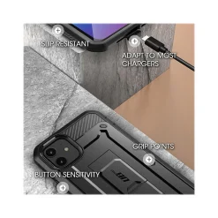 SUPCASE Unicorn Beetle Pro Rugged Case for iPhone 12 mini, Black (SUP-iPhone2020-5.4-UBPro-SP-Black)