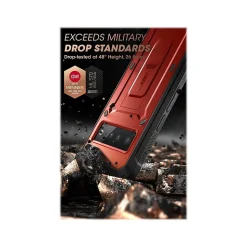 SUPCASE Unicorn Beetle PRO Metallic Red Rugged Holster Case for Google Pixel 6 Pro (SUP-GooglePixel6Pro-UBPro-SP-Ruddy)