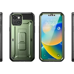 SUPCASE Unicorn Beetle PRO Dark Green Rugged Case for iPhone 14 (SUP-iPhone2021/22-6.1-UBPro-SP-Guldan)
