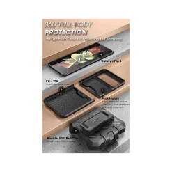 SUPCASE Unicorn Beetle PRO Dark Green Rugged Case for Samsung Galaxy Z Flip4, 5G (SUP-Galaxy2022-ZFlip4-5G-UBPro-Guldan)