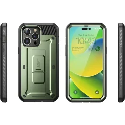 SUPCASE Unicorn Beetle PRO Dark Green Rugged Case for iPhone 14 Pro Max (SUP-iPhone2022Pro-6.7-UBPro-SP-Guldan)