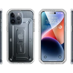 SUPCASE Unicorn Beetle PRO Rugged Case for iPhone 15 Pro Max, Shock-Absorbing, Clear (SUP-iPhone2023Max-6.7-UBPro-SP-Clear)