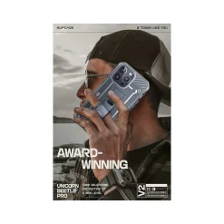 SUPCASE Unicorn Beetle PRO Rugged Case for iPhone 15 Pro Max, Shock-Absorbing, Clear (SUP-iPhone2023Max-6.7-UBPro-SP-Clear)