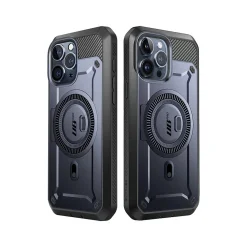 SUPCASE Unicorn Beetle PRO MAG Rugged Case for iPhone 15 Pro Max, Shock-Absorbing, Dark Blue (SPH23MX67MGPSMN)