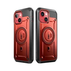 SupCase Unicorn Beetle PRO MAG Rugged Case for iPhone 15, Metallic Red (SUP-iPhone2023-6.1-MagPro-SP-Ruddy)