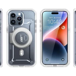 SUPCASE Unicorn Beetle PRO MAG Rugged Case for iPhone 15 Pro Max, Shock-Absorbing, Clear (SPH23MX67MGPSCL)