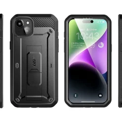 SUPCASE Unicorn Beetle PRO Rugged Case for iPhone 15 Plus, Shock-Absorbing, Black (SUP-iPhone2023-6.7-UBPro-SP-Black)