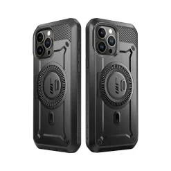 SUPCASE Unicorn Beetle PRO MAG Rugged Case for iPhone 15 Pro, Shock-Absorbing, Gunmetal