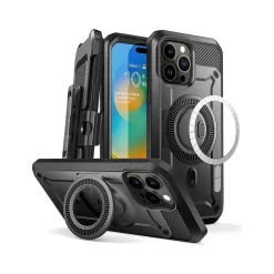 SUPCASE Unicorn Beetle PRO MAG Rugged Case for iPhone 15 Pro, Shock-Absorbing, Gunmetal