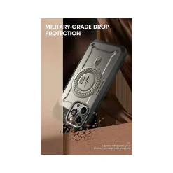 SUPCASE Unicorn Beetle PRO MAG Rugged Case for iPhone 15 Pro Max, Shock-Absorbing, Titan Gray