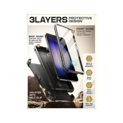 SUPCASE Unicorn Beetle Pro Rugged Case for Samsung Galaxy S24+, Shock Absorbing, Black (GS24PUBPRSP2SBK)