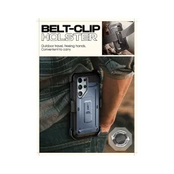 SUPCASE Unicorn Beetle PRO Rugged Case for Samsung Galaxy S24 Ultra, Shock-Absorbing, Metallic Blue