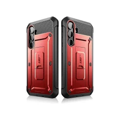 SUPCASE Unicorn Beetle Pro Rugged Case for Samsung Galaxy S24+, Shock Absorbing, Metallic Red (GS24PUBPRSP2SRD)