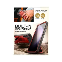 SUPCASE Unicorn Beetle Pro Rugged Case for Samsung Galaxy S24+, Shock Absorbing, Metallic Red (GS24PUBPRSP2SRD)