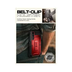 SUPCASE Unicorn Beetle Pro Rugged Case for Samsung Galaxy S24+, Shock Absorbing, Metallic Red (GS24PUBPRSP2SRD)