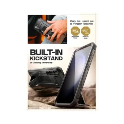 SUPCASE Unicorn Beetle Pro Rugged Case for Samsung Galaxy S24, Shock Absorbing, Black (GS24UBPR2SBK)