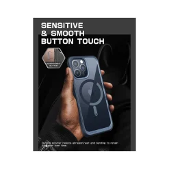 SUPCASE Unicorn Beetle Slim MagSafe Phone Case for iPhone 15 Pro, Blue (SUP-iPhone2023Pro-6.1-UBMag-Navy)