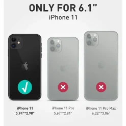 SUPCASE Unicorn Beetle Style Black Slim Case for iPhone 11 (S-11-6.1-UBS-BK)