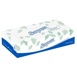 Surpass Standard Facial Tissue, 2-Ply, 100 Sheets/Box, 30 Boxes/Pack (21340)