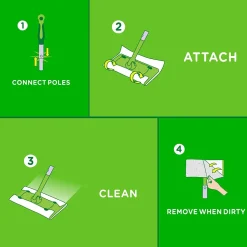 Swiffer Sweeper Plastic Spray Mop Kit, Green (86078)
