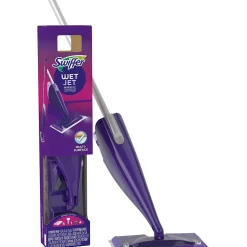 Swiffer WetJet Mop Starter Kit Plastic Spray Mop Kit, Purple (86079)
