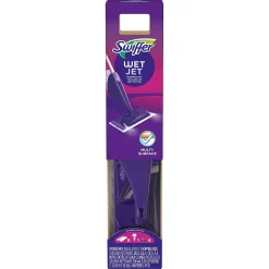 Swiffer WetJet Mop Starter Kit Plastic Spray Mop Kit, Purple (86079)