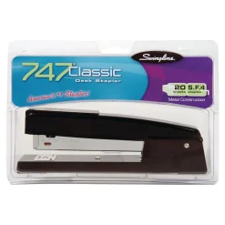 Swingline 747 Classic Desktop Stapler, 20 Sheet Capacity, Black (S7074701G)